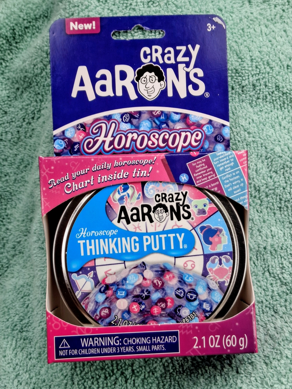 Horoscope Thinking Putty - Blue/Pink Tin